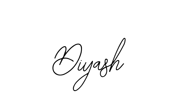 How to make Diyash name signature. Use Bearetta-2O07w style for creating short signs online. This is the latest handwritten sign. Diyash signature style 12 images and pictures png