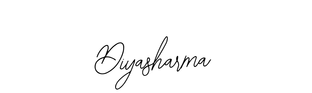 Make a beautiful signature design for name Diyasharma. With this signature (Bearetta-2O07w) style, you can create a handwritten signature for free. Diyasharma signature style 12 images and pictures png