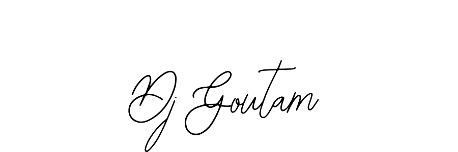 Dj Goutam stylish signature style. Best Handwritten Sign (Bearetta-2O07w) for my name. Handwritten Signature Collection Ideas for my name Dj Goutam. Dj Goutam signature style 12 images and pictures png