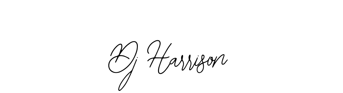 How to make Dj Harrison name signature. Use Bearetta-2O07w style for creating short signs online. This is the latest handwritten sign. Dj Harrison signature style 12 images and pictures png