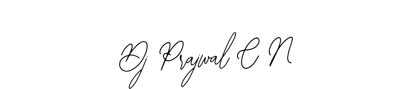 Also we have Dj Prajwal C N name is the best signature style. Create professional handwritten signature collection using Bearetta-2O07w autograph style. Dj Prajwal C N signature style 12 images and pictures png