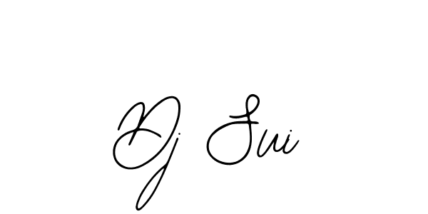 How to make Dj Sui name signature. Use Bearetta-2O07w style for creating short signs online. This is the latest handwritten sign. Dj Sui signature style 12 images and pictures png