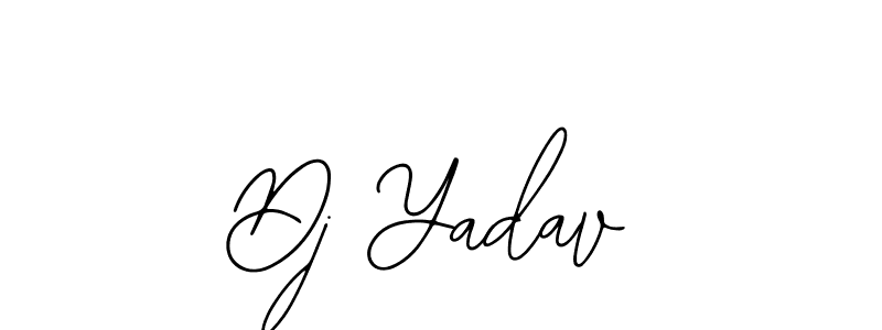 Design your own signature with our free online signature maker. With this signature software, you can create a handwritten (Bearetta-2O07w) signature for name Dj Yadav. Dj Yadav signature style 12 images and pictures png