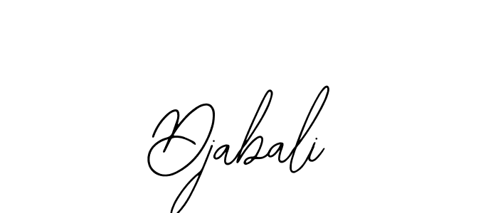 You should practise on your own different ways (Bearetta-2O07w) to write your name (Djabali) in signature. don't let someone else do it for you. Djabali signature style 12 images and pictures png