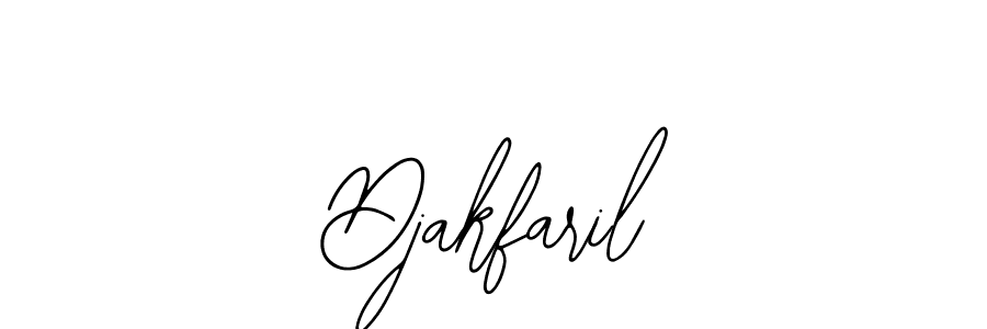 How to make Djakfaril signature? Bearetta-2O07w is a professional autograph style. Create handwritten signature for Djakfaril name. Djakfaril signature style 12 images and pictures png
