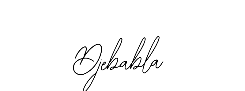 How to make Djebabla name signature. Use Bearetta-2O07w style for creating short signs online. This is the latest handwritten sign. Djebabla signature style 12 images and pictures png