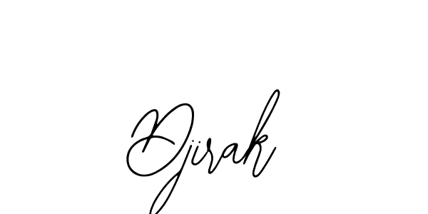 Use a signature maker to create a handwritten signature online. With this signature software, you can design (Bearetta-2O07w) your own signature for name Djirak. Djirak signature style 12 images and pictures png