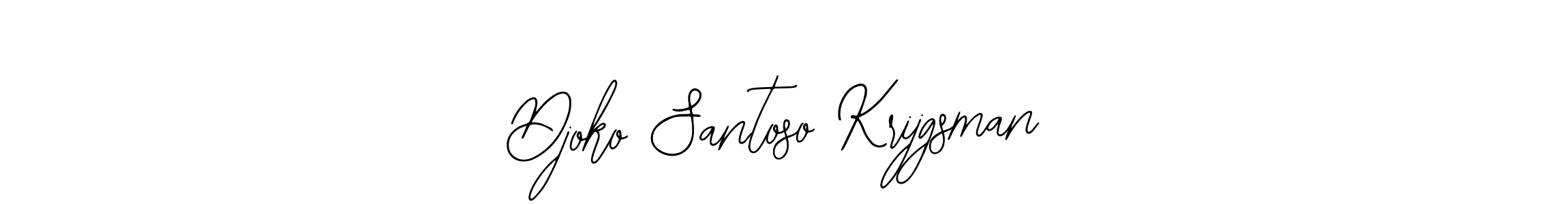 Also we have Djoko Santoso Krijgsman name is the best signature style. Create professional handwritten signature collection using Bearetta-2O07w autograph style. Djoko Santoso Krijgsman signature style 12 images and pictures png