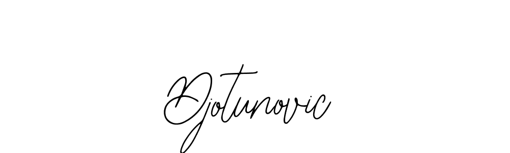 Use a signature maker to create a handwritten signature online. With this signature software, you can design (Bearetta-2O07w) your own signature for name Djotunovic. Djotunovic signature style 12 images and pictures png