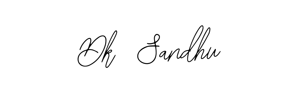 The best way (Bearetta-2O07w) to make a short signature is to pick only two or three words in your name. The name Dk  Sandhu include a total of six letters. For converting this name. Dk  Sandhu signature style 12 images and pictures png