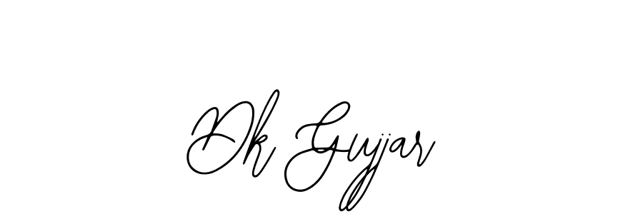 Also we have Dk Gujjar name is the best signature style. Create professional handwritten signature collection using Bearetta-2O07w autograph style. Dk Gujjar signature style 12 images and pictures png