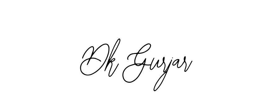 Use a signature maker to create a handwritten signature online. With this signature software, you can design (Bearetta-2O07w) your own signature for name Dk Gurjar. Dk Gurjar signature style 12 images and pictures png