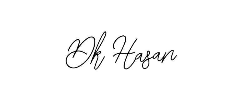 Design your own signature with our free online signature maker. With this signature software, you can create a handwritten (Bearetta-2O07w) signature for name Dk Hasan. Dk Hasan signature style 12 images and pictures png