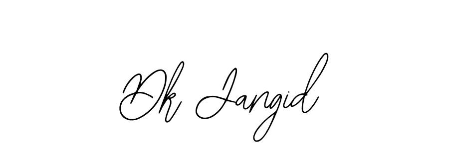 Dk Jangid stylish signature style. Best Handwritten Sign (Bearetta-2O07w) for my name. Handwritten Signature Collection Ideas for my name Dk Jangid. Dk Jangid signature style 12 images and pictures png