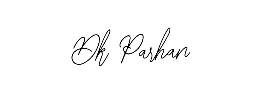 How to make Dk Parhan name signature. Use Bearetta-2O07w style for creating short signs online. This is the latest handwritten sign. Dk Parhan signature style 12 images and pictures png