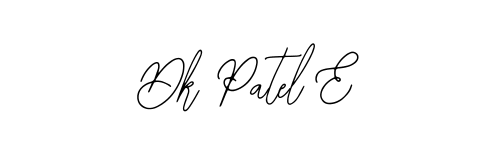 How to Draw Dk Patel E signature style? Bearetta-2O07w is a latest design signature styles for name Dk Patel E. Dk Patel E signature style 12 images and pictures png