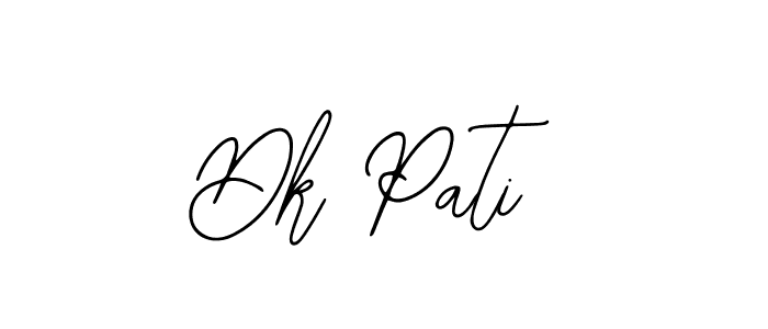 How to make Dk Pati name signature. Use Bearetta-2O07w style for creating short signs online. This is the latest handwritten sign. Dk Pati signature style 12 images and pictures png