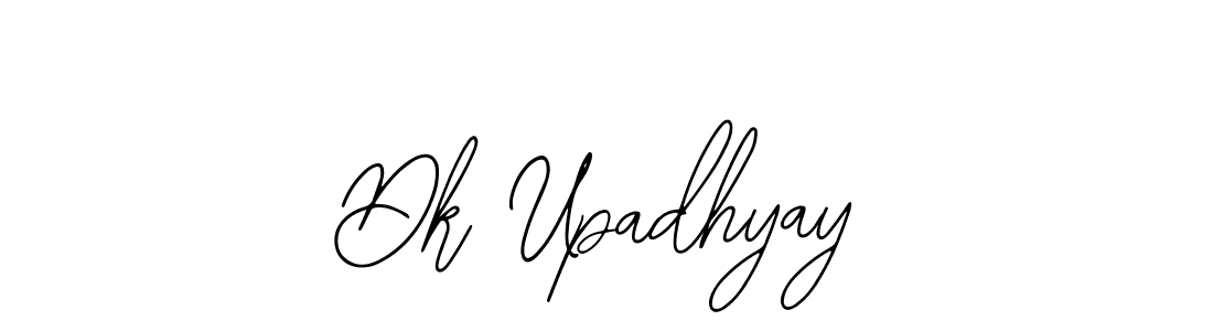 How to make Dk Upadhyay name signature. Use Bearetta-2O07w style for creating short signs online. This is the latest handwritten sign. Dk Upadhyay signature style 12 images and pictures png