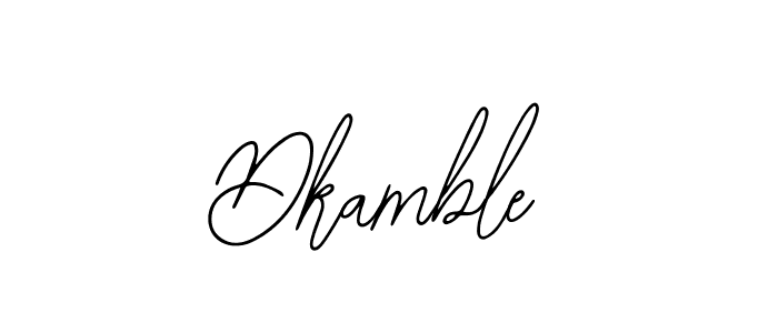 How to make Dkamble signature? Bearetta-2O07w is a professional autograph style. Create handwritten signature for Dkamble name. Dkamble signature style 12 images and pictures png