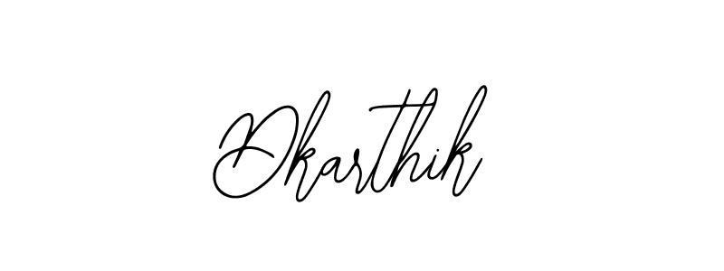 How to make Dkarthik name signature. Use Bearetta-2O07w style for creating short signs online. This is the latest handwritten sign. Dkarthik signature style 12 images and pictures png