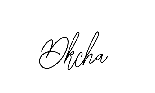 How to make Dkcha name signature. Use Bearetta-2O07w style for creating short signs online. This is the latest handwritten sign. Dkcha signature style 12 images and pictures png