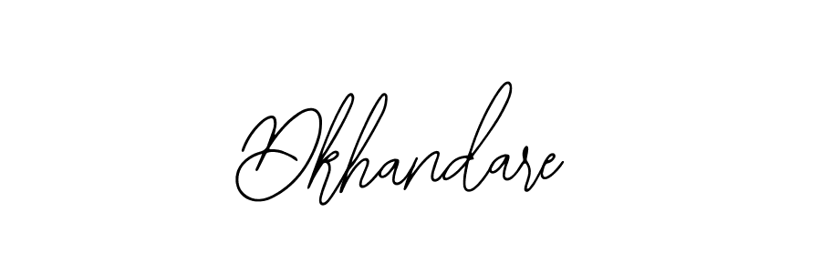 Create a beautiful signature design for name Dkhandare. With this signature (Bearetta-2O07w) fonts, you can make a handwritten signature for free. Dkhandare signature style 12 images and pictures png