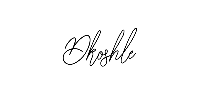 Design your own signature with our free online signature maker. With this signature software, you can create a handwritten (Bearetta-2O07w) signature for name Dkoshle. Dkoshle signature style 12 images and pictures png
