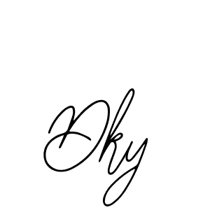 Use a signature maker to create a handwritten signature online. With this signature software, you can design (Bearetta-2O07w) your own signature for name Dky. Dky signature style 12 images and pictures png