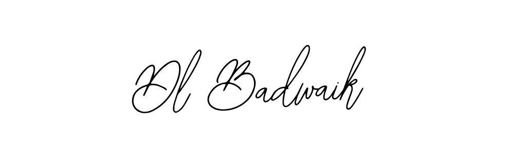 How to make Dl Badwaik name signature. Use Bearetta-2O07w style for creating short signs online. This is the latest handwritten sign. Dl Badwaik signature style 12 images and pictures png