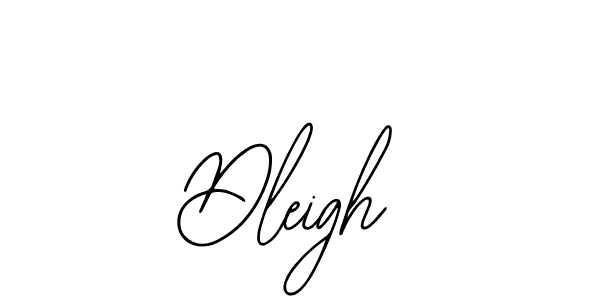 How to make Dleigh signature? Bearetta-2O07w is a professional autograph style. Create handwritten signature for Dleigh name. Dleigh signature style 12 images and pictures png