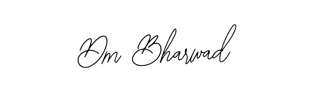 You should practise on your own different ways (Bearetta-2O07w) to write your name (Dm Bharwad) in signature. don't let someone else do it for you. Dm Bharwad signature style 12 images and pictures png