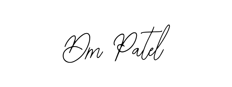 How to make Dm Patel name signature. Use Bearetta-2O07w style for creating short signs online. This is the latest handwritten sign. Dm Patel signature style 12 images and pictures png