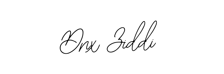 How to make Dnx Ziddi name signature. Use Bearetta-2O07w style for creating short signs online. This is the latest handwritten sign. Dnx Ziddi signature style 12 images and pictures png