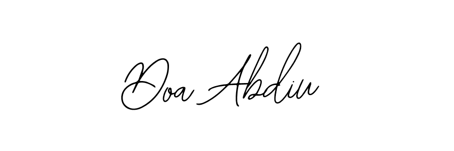 Make a beautiful signature design for name Doa Abdiu. With this signature (Bearetta-2O07w) style, you can create a handwritten signature for free. Doa Abdiu signature style 12 images and pictures png