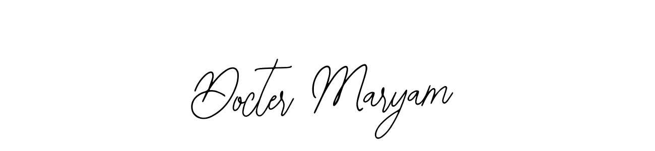 It looks lik you need a new signature style for name Docter Maryam. Design unique handwritten (Bearetta-2O07w) signature with our free signature maker in just a few clicks. Docter Maryam signature style 12 images and pictures png