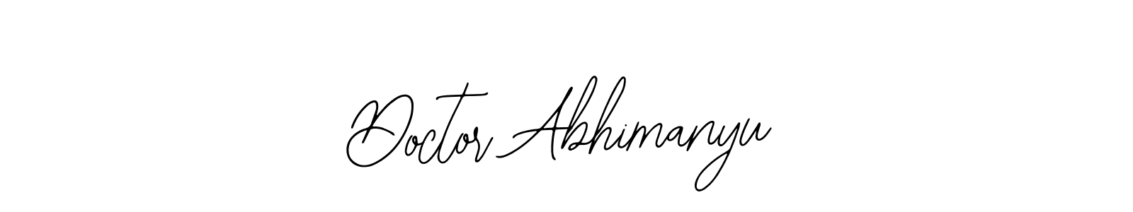 How to make Doctor Abhimanyu signature? Bearetta-2O07w is a professional autograph style. Create handwritten signature for Doctor Abhimanyu name. Doctor Abhimanyu signature style 12 images and pictures png