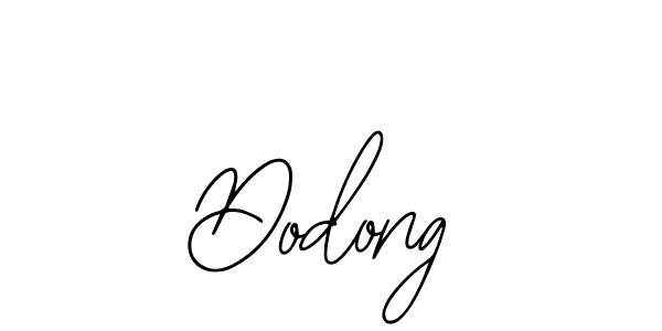 You should practise on your own different ways (Bearetta-2O07w) to write your name (Dodong) in signature. don't let someone else do it for you. Dodong signature style 12 images and pictures png