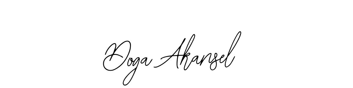 How to make Doga Akansel name signature. Use Bearetta-2O07w style for creating short signs online. This is the latest handwritten sign. Doga Akansel signature style 12 images and pictures png