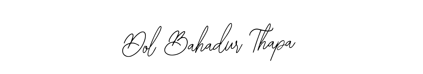 How to make Dol Bahadur Thapa name signature. Use Bearetta-2O07w style for creating short signs online. This is the latest handwritten sign. Dol Bahadur Thapa signature style 12 images and pictures png
