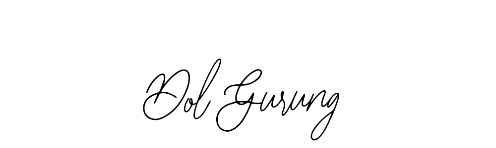 Design your own signature with our free online signature maker. With this signature software, you can create a handwritten (Bearetta-2O07w) signature for name Dol Gurung. Dol Gurung signature style 12 images and pictures png