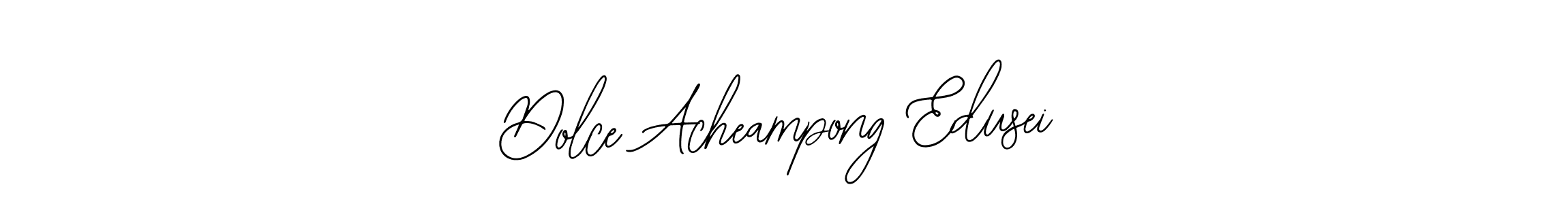 Make a short Dolce Acheampong Edusei signature style. Manage your documents anywhere anytime using Bearetta-2O07w. Create and add eSignatures, submit forms, share and send files easily. Dolce Acheampong Edusei signature style 12 images and pictures png