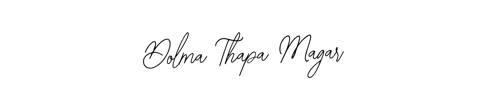 Also we have Dolma Thapa Magar name is the best signature style. Create professional handwritten signature collection using Bearetta-2O07w autograph style. Dolma Thapa Magar signature style 12 images and pictures png