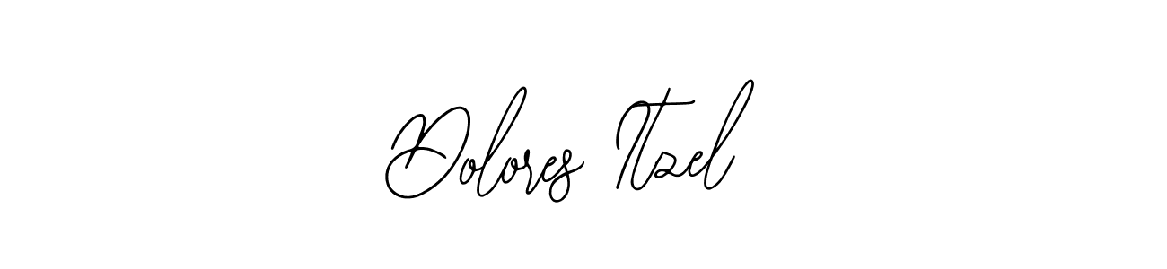 How to make Dolores Itzel name signature. Use Bearetta-2O07w style for creating short signs online. This is the latest handwritten sign. Dolores Itzel signature style 12 images and pictures png