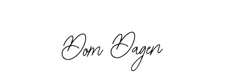 How to make Dom Dagen name signature. Use Bearetta-2O07w style for creating short signs online. This is the latest handwritten sign. Dom Dagen signature style 12 images and pictures png
