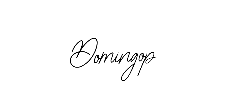 How to make Domingop name signature. Use Bearetta-2O07w style for creating short signs online. This is the latest handwritten sign. Domingop signature style 12 images and pictures png