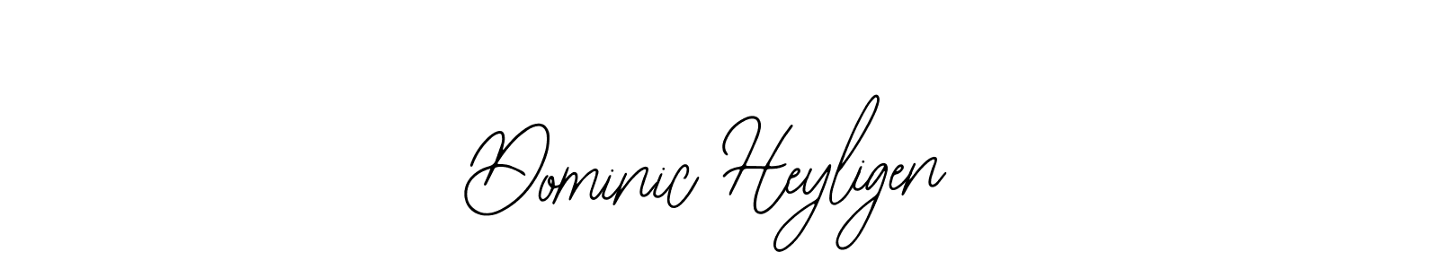 How to make Dominic Heyligen name signature. Use Bearetta-2O07w style for creating short signs online. This is the latest handwritten sign. Dominic Heyligen signature style 12 images and pictures png