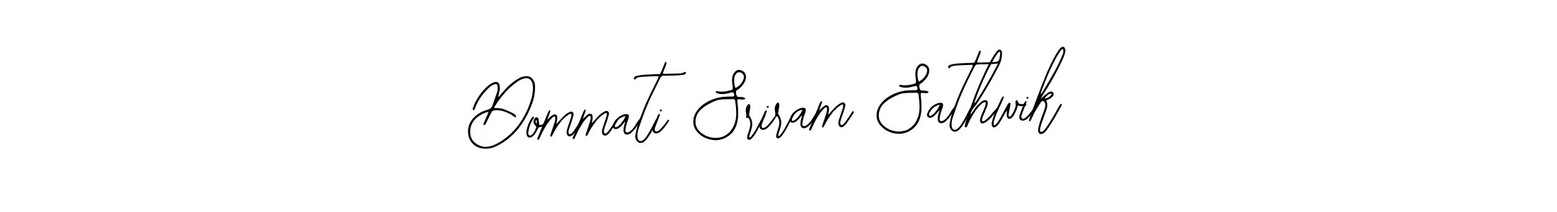 It looks lik you need a new signature style for name Dommati Sriram Sathwik. Design unique handwritten (Bearetta-2O07w) signature with our free signature maker in just a few clicks. Dommati Sriram Sathwik signature style 12 images and pictures png