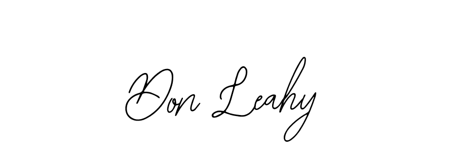 Don Leahy stylish signature style. Best Handwritten Sign (Bearetta-2O07w) for my name. Handwritten Signature Collection Ideas for my name Don Leahy. Don Leahy signature style 12 images and pictures png