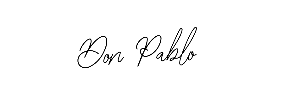Use a signature maker to create a handwritten signature online. With this signature software, you can design (Bearetta-2O07w) your own signature for name Don Pablo. Don Pablo signature style 12 images and pictures png
