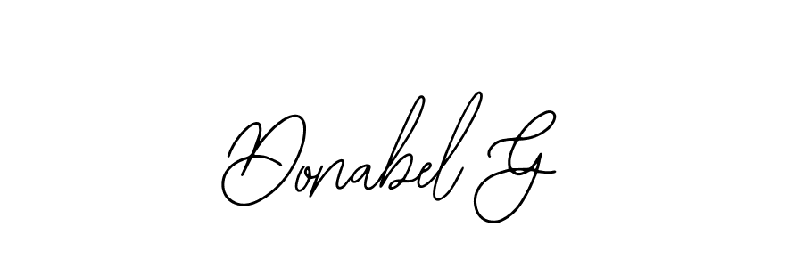 Bearetta-2O07w is a professional signature style that is perfect for those who want to add a touch of class to their signature. It is also a great choice for those who want to make their signature more unique. Get Donabel G name to fancy signature for free. Donabel G signature style 12 images and pictures png